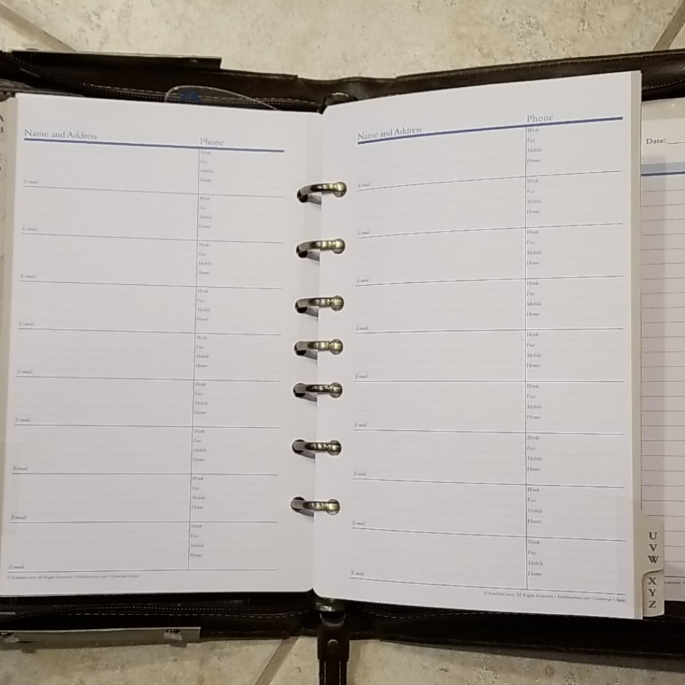 Franklin Covey MasterPlan zipper binder - Picture 6 of 15